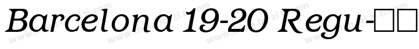 Barcelona 19-20 Regu字体转换